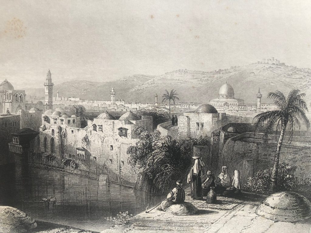 Pool of Ezechias, Jerusalem, illustrating a post about King Solomon’s garden in the Bible.