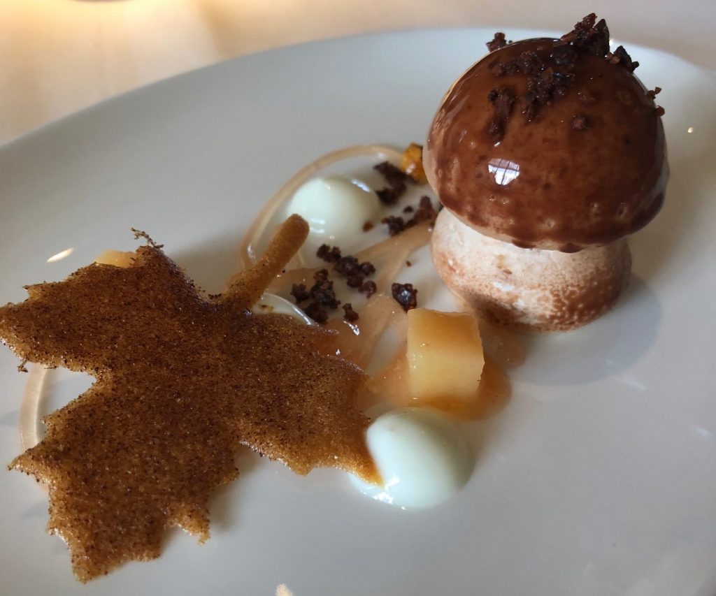 Review of The Lost Orchard by Raymond Blanc: desert at Le Manoir aux Quat'Saisons.