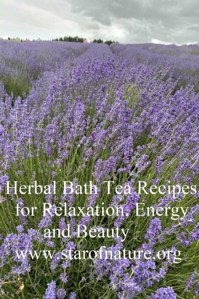 Herbal Bath Tea Recipes for Relaxation, Energy and Beauty.